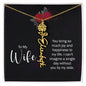 To My Wife Personalized Birth Name Necklace