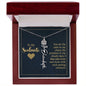 To My Soulmate - Personalized Name Necklace With Birth Blower For Soulmate