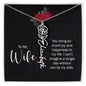 To My Wife Personalized Birth Name Necklace
