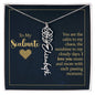 To My Soulmate - Personalized Name Necklace With Birth Blower For Soulmate