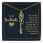 To My Soulmate - Personalized Name Necklace With Birth Blower For Soulmate