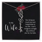 To My Wife Personalized Birth Name Necklace