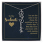 To My Soulmate - Personalized Name Necklace With Birth Blower For Soulmate