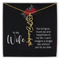 To My Wife Personalized Birth Name Necklace