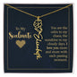 To My Soulmate - Personalized Name Necklace With Birth Blower For Soulmate