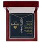 To My Soulmate - Personalized Name Necklace With Birth Blower For Soulmate