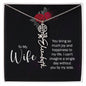 To My Wife Personalized Birth Name Necklace