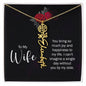 To My Wife Personalized Birth Name Necklace