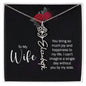 To My Wife Personalized Birth Name Necklace