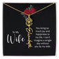 To My Wife Personalized Birth Name Necklace