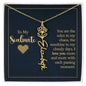 To My Soulmate - Personalized Name Necklace With Birth Blower For Soulmate