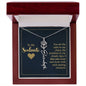 To My Soulmate - Personalized Name Necklace With Birth Blower For Soulmate