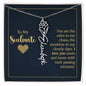 To My Soulmate - Personalized Name Necklace With Birth Blower For Soulmate