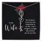 To My Wife Personalized Birth Name Necklace