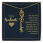 To My Soulmate - Personalized Name Necklace With Birth Blower For Soulmate