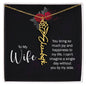 To My Wife Personalized Birth Name Necklace