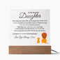 To MY Beautiful Daughter Acrylic Plaque | Gift From Dad To Daughter