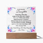 To My Beautiful Daughter Acrylic Plaque | Most Beautiful Chapter
