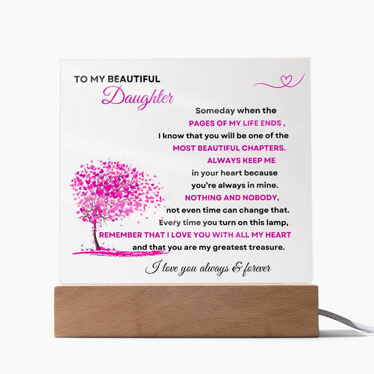 To My Daughter | Square Acrylic Plate