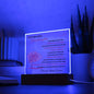 To My Beautiful Granddaughter | Square Acrylic Plate