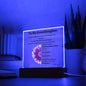 To My Granddaughter | Square Acrylic Plaque