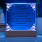 To My Beautiful Daughter Acrylic Plaque | Most Beautiful Chapter