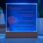To My Beautiful Granddaughter | Square Acrylic Plate