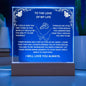 To the Love of My Life - Acrylic Plaque with Wedding Rings – Romantic Keepsake Gift