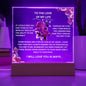 To the Love of My Life - Acrylic Plaque with Roses – Romantic Gift for Special Occasions