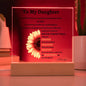 To My Daughter | Acrylic Square Plaque
