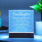 (ALMOST SOLD OUT!) To My Beautiful Granddaughter | Acrylic Plaque Lamp