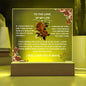 To the Love of My Life - Acrylic Plaque with Roses – Romantic Gift for Special Occasions