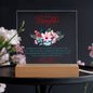 "To My Daughter" Acrylic Plaque - A Lasting Message of Love from Mom