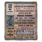 "To My Daughter" Inspirational Woven Blanket – Heartfelt Gift from Mom