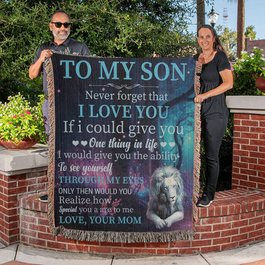 "To My Son" Blanket – Heartfelt Gift from Mom
