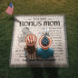 Bonus "To My Bonus Mom" Woven Blanket – Heartfelt Gift from Bonus Daughter