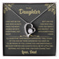 To My Daughter - Daughter Biggest Fan -Forever Love Necklace