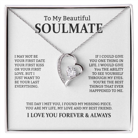 To My Beautiful Soulmate  Forever Love Necklace