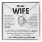 "Forever Love Necklace - To My Wife" - A Symbol of Unbreakable Love