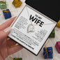 "Forever Love Necklace - To My Wife" - A Symbol of Unbreakable Love