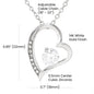 Daughter Gift, " Never Forget That I Love You" Forever Love Necklace