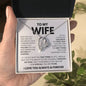 "Forever Love Necklace - To My Wife" - A Symbol of Unbreakable Love