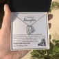 To My Beautiful Daughter Forever Love Necklace