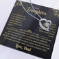 To My Daughter - Daughter Biggest Fan -Forever Love Necklace