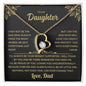 To My Daughter - Daughter Biggest Fan -Forever Love Necklace