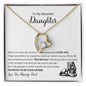To My Beautiful Daughter Forever Love Necklace