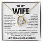 "Forever Love Necklace - To My Wife" - A Symbol of Unbreakable Love