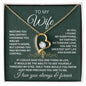 "Forever Love Necklace - To My Wife" - A Symbol of Enduring Love