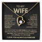 "Forever Love Necklace - To My Wife" - A Symbol of Unbreakable Love