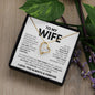 "Forever Love Necklace - To My Wife" - A Symbol of Unbreakable Love